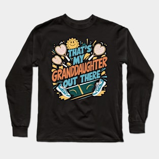 That's My Granddaughter Out There Tennis Grandma Mother's day Long Sleeve T-Shirt